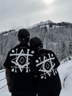 Double logo Black - Women