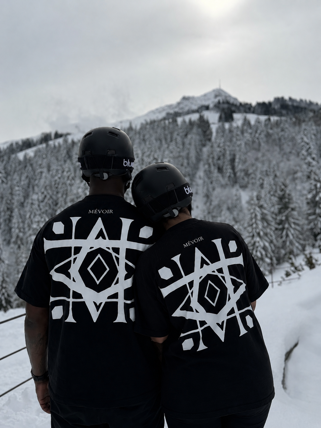 Double logo Black - Women