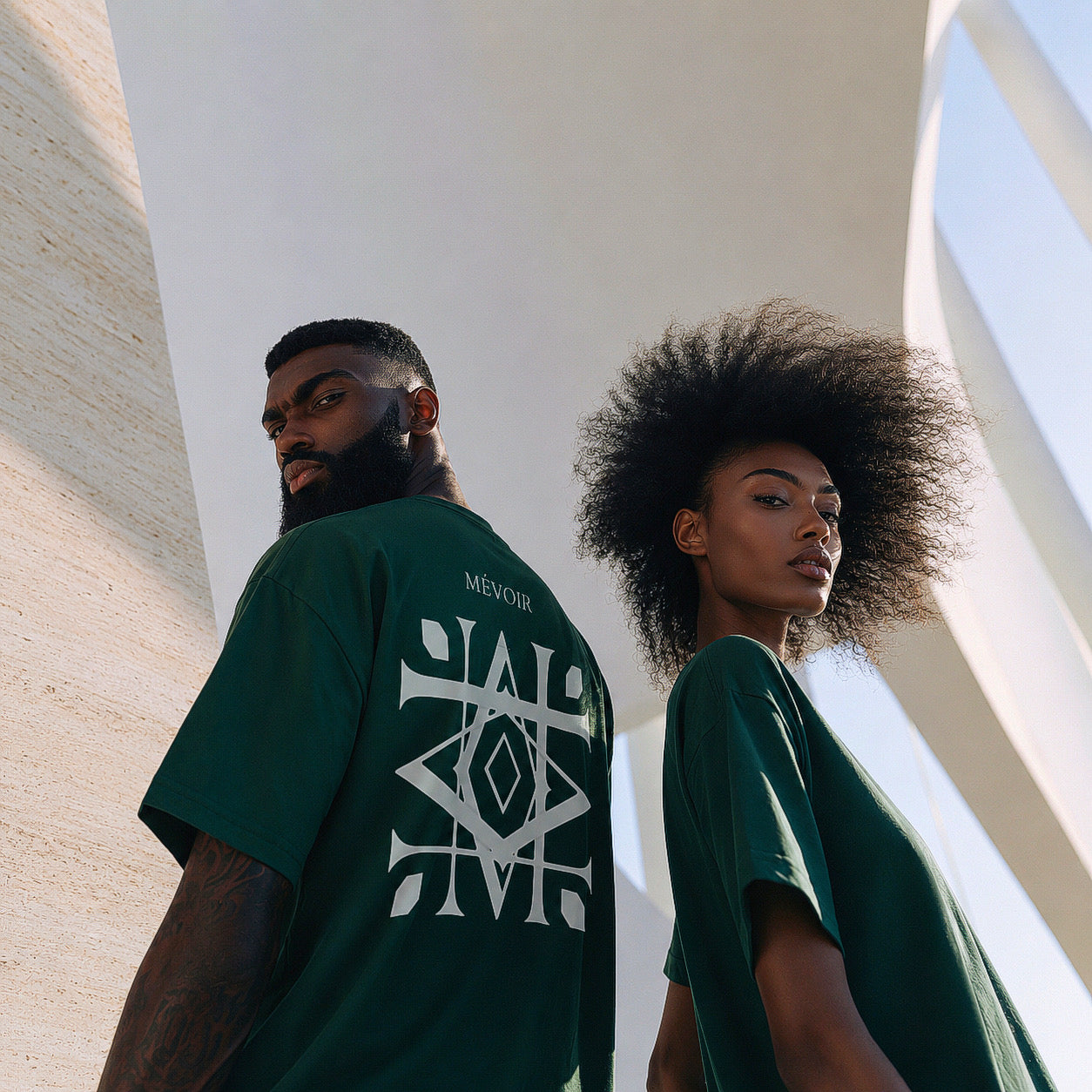Double logo Green - Men